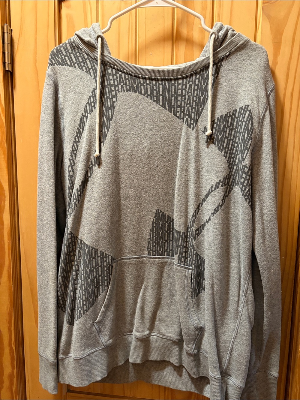 Under Armour Gray Logo Pullover Hoodie